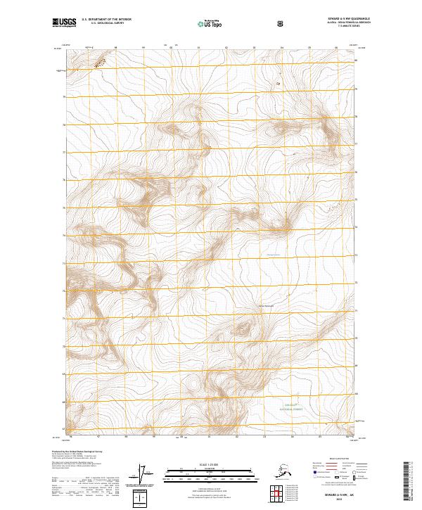 Seward A-5 NW topographic map thumbnail