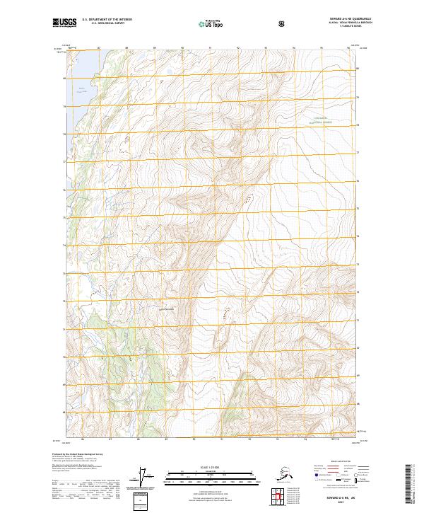 Seward A-6 NE topographic map thumbnail
