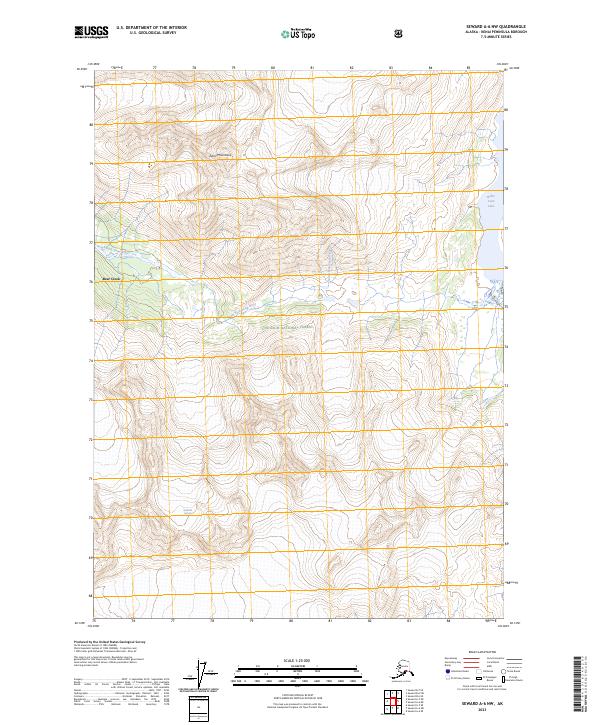Seward A-6 NW topographic map thumbnail