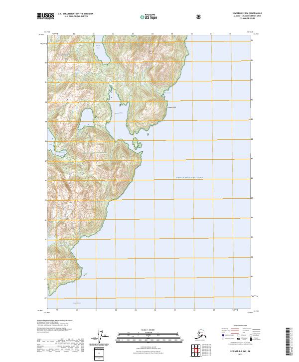 Seward B-2 SW topographic map thumbnail