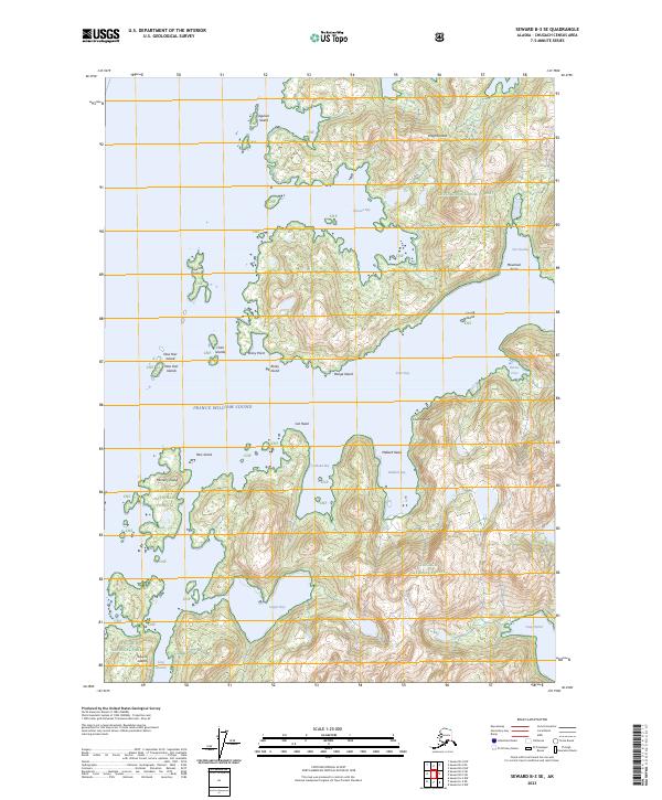 Seward B-3 SE 2023 topographic map thumbnail