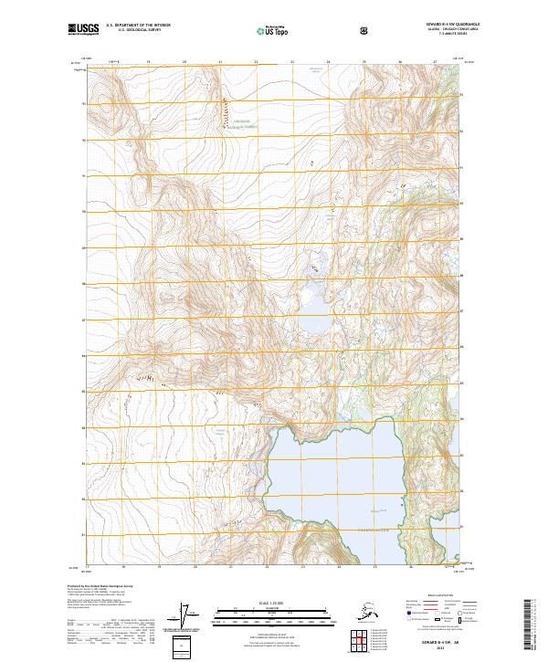 Seward B-4 SW topographic map thumbnail