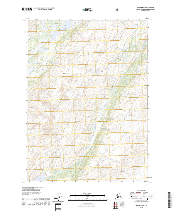 Seward B-6 SE 2023 topographic map thumbnail