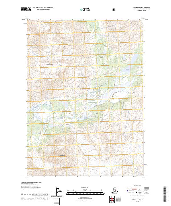 Seward B-6 SW topographic map thumbnail