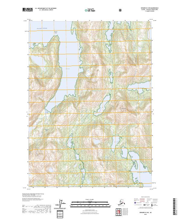 Seward B-4 NE topographic map thumbnail