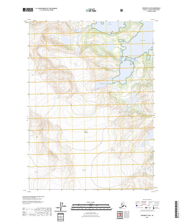 Seward B-4 NW topographic map thumbnail