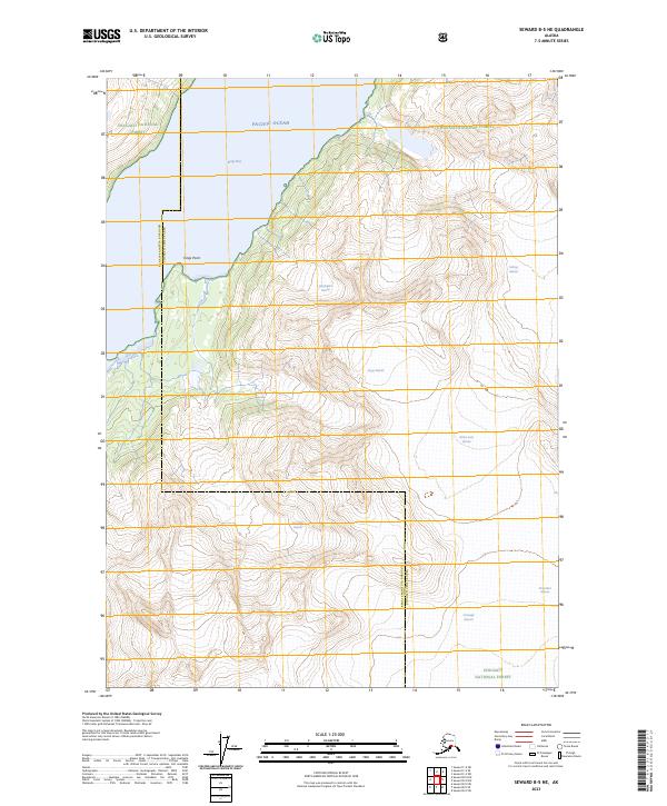 Seward B-5 NE topographic map thumbnail