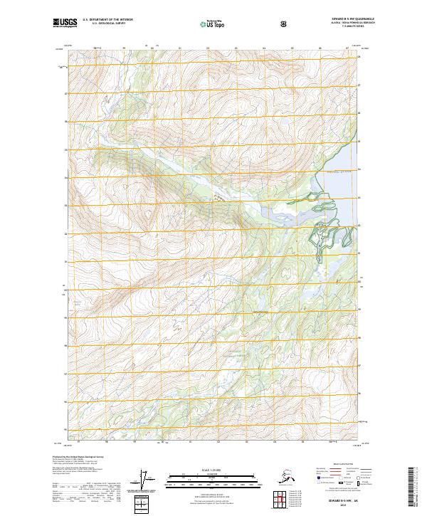Seward B-5 NW topographic map thumbnail