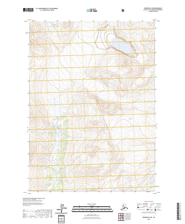 Seward B-6 NE topographic map thumbnail