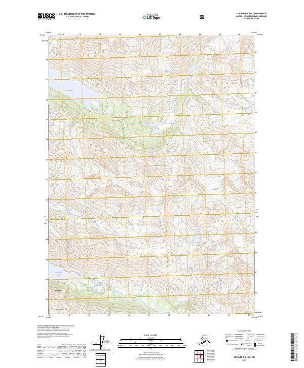 Seward B-6 NW topographic map thumbnail