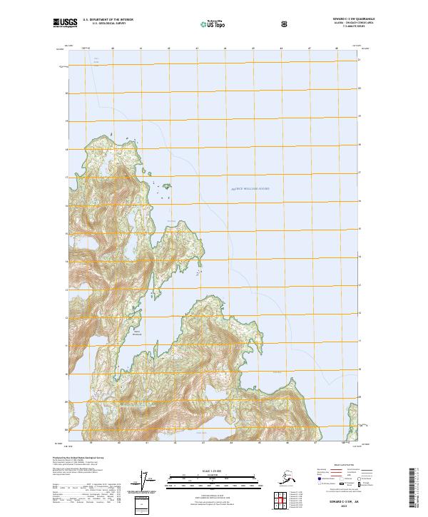 Seward C-3 SW topographic map thumbnail