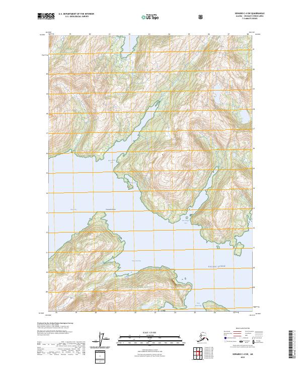 Seward C-4 SW topographic map thumbnail