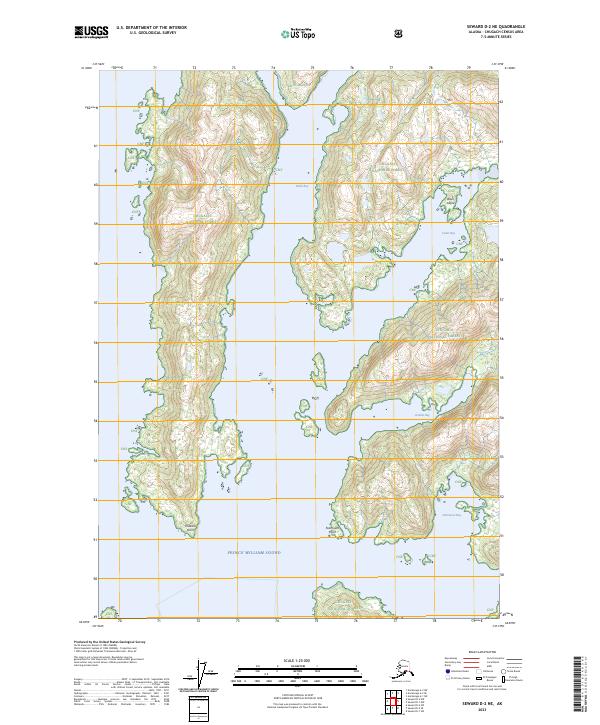 Seward D-2 NE 2023 topographic map thumbnail