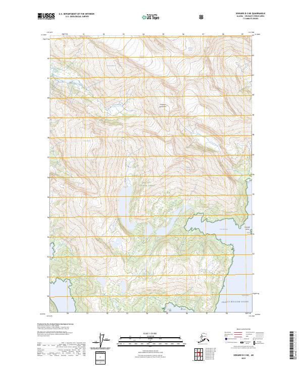 Seward D-3 NE 2023 topographic map thumbnail