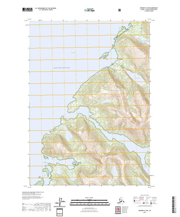 Seward D-3 NW 2023 topographic map thumbnail