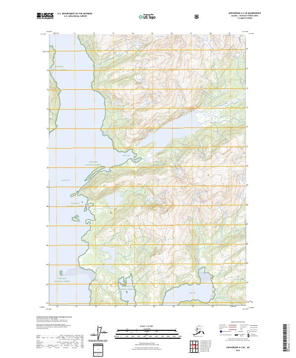 Anchorage A-2 SE topographic map thumbnail