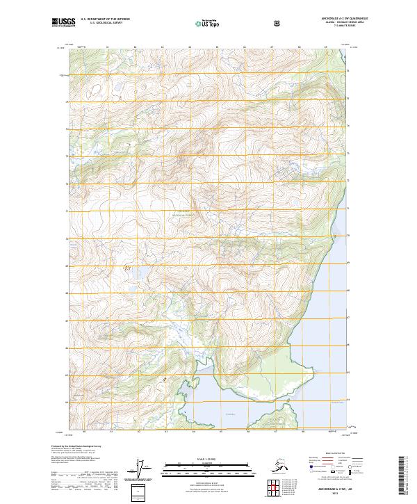 Anchorage A-2 SW topographic map thumbnail