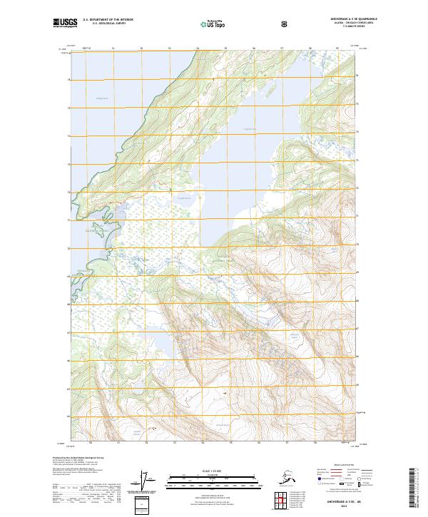 Anchorage A-3 SE topographic map thumbnail