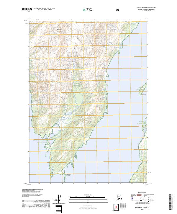 Anchorage A-3 SW topographic map thumbnail