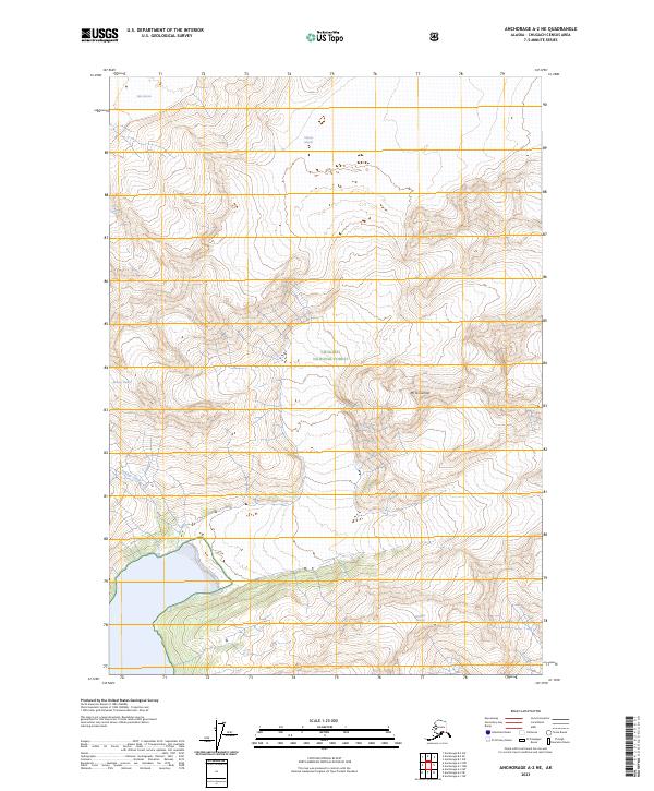 Anchorage A-2 NE topographic map thumbnail