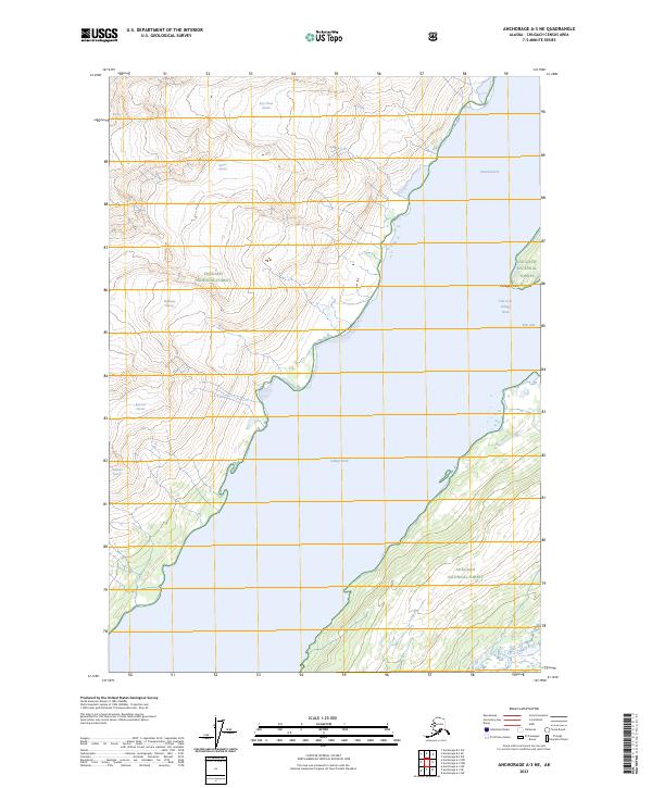 Anchorage A-3 NE topographic map thumbnail