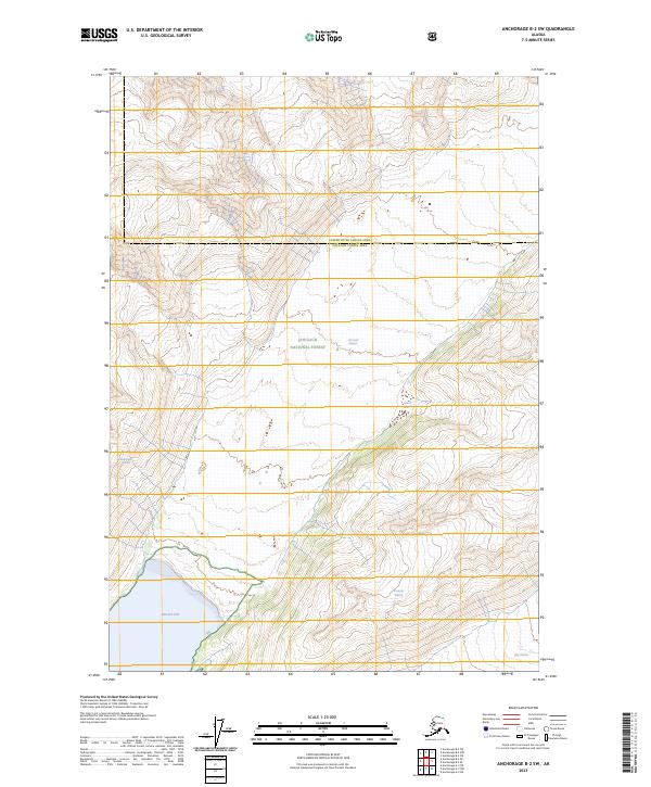 Anchorage B-2 SW topographic map thumbnail
