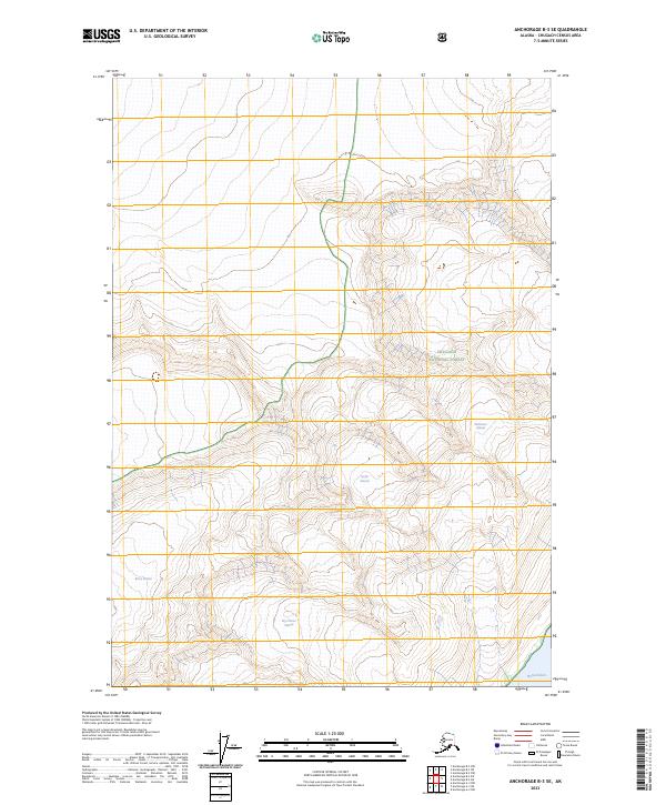 Anchorage B-3 SE topographic map thumbnail