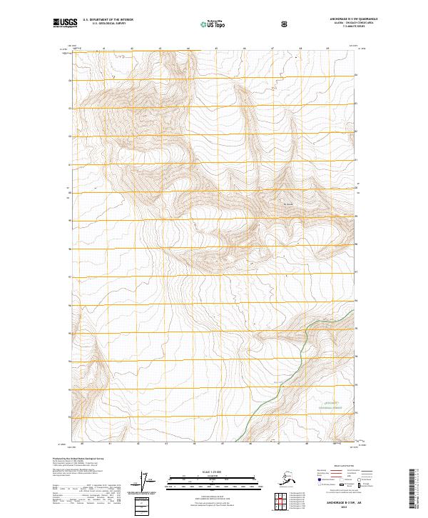 Anchorage B-3 SW topographic map thumbnail