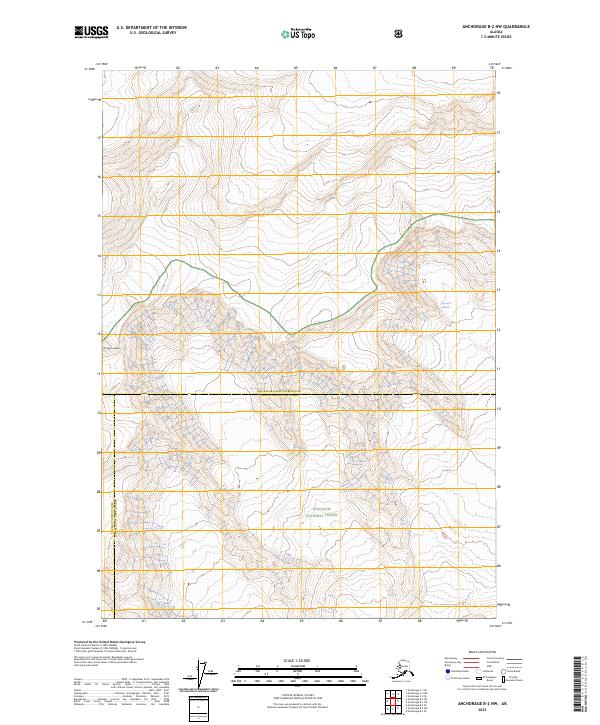 Anchorage B-2 NW topographic map thumbnail