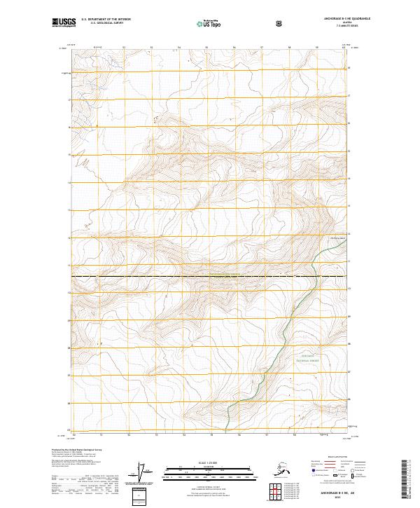 Anchorage B-3 NE topographic map thumbnail