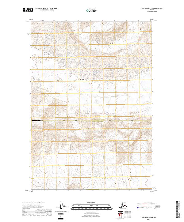 Anchorage B-3 NW topographic map thumbnail