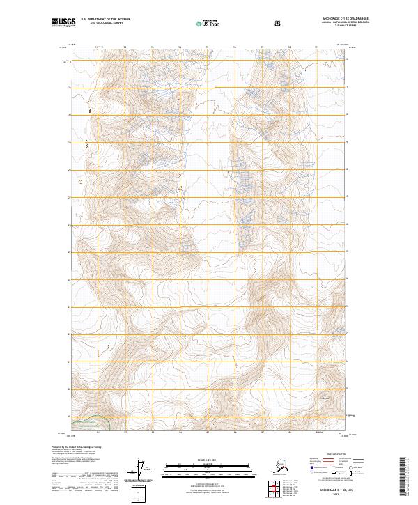 Anchorage C-1 SE topographic map thumbnail