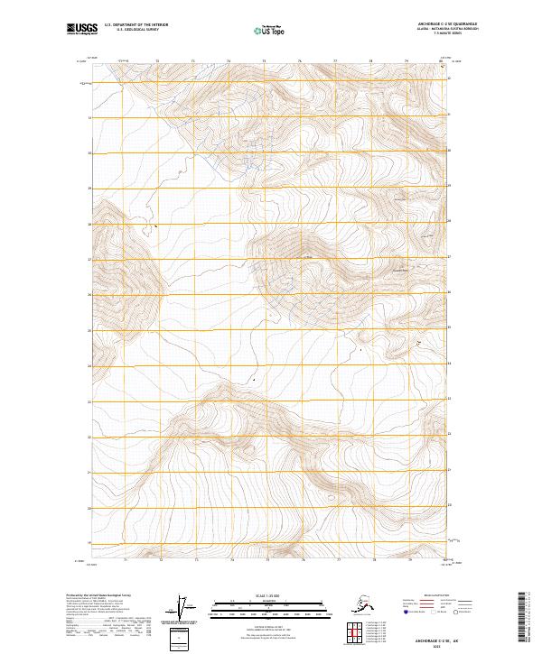 Anchorage C-2 SE topographic map thumbnail