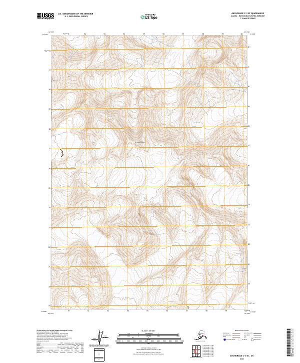 Anchorage C-3 SE topographic map thumbnail