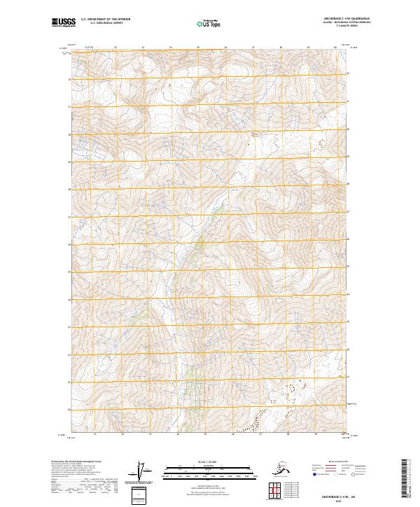 Anchorage C-4 SE topographic map thumbnail