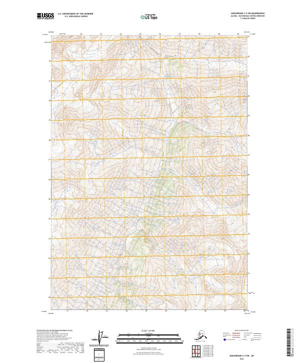 Anchorage C-4 SW topographic map thumbnail