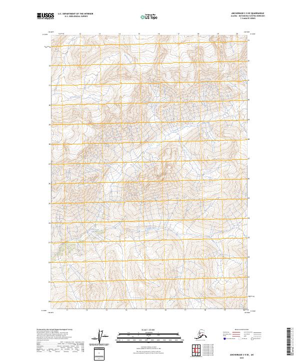 Anchorage C-5 SE topographic map thumbnail