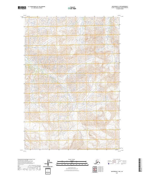 Anchorage C-4 NE topographic map thumbnail