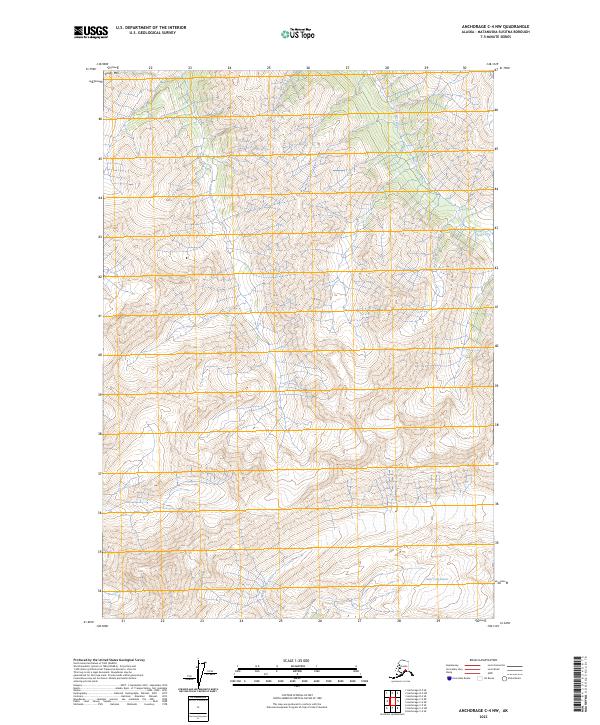 Anchorage C-4 NW topographic map thumbnail