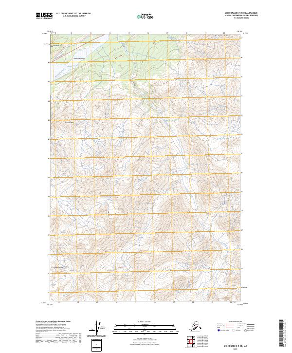 Anchorage C-5 NE topographic map thumbnail