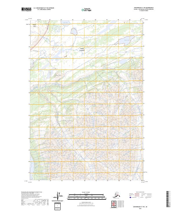 Anchorage D-1 SW topographic map thumbnail