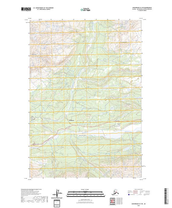 Anchorage D-4 SW topographic map thumbnail