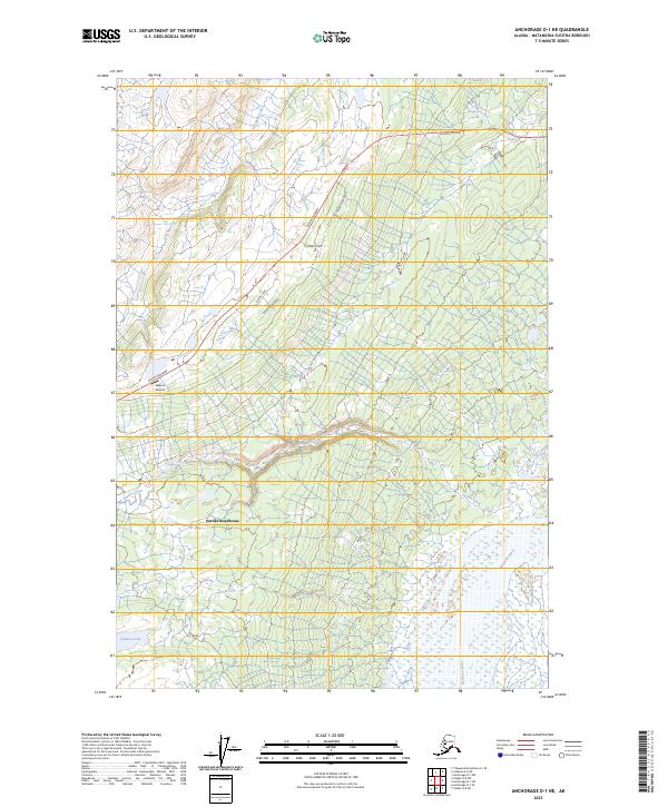Anchorage D-1 NE topographic map thumbnail