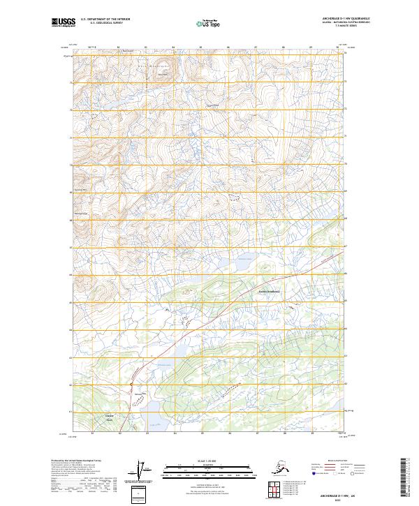 Anchorage D-1 NW topographic map thumbnail