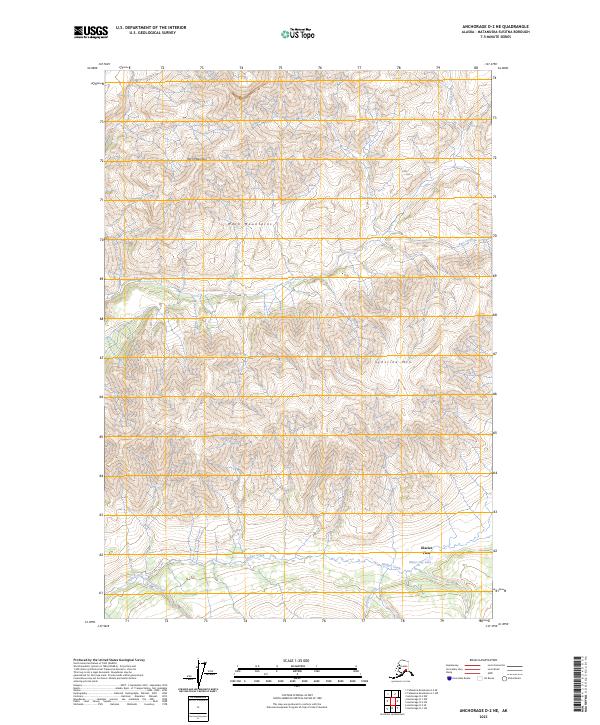 Anchorage D-2 NE topographic map thumbnail