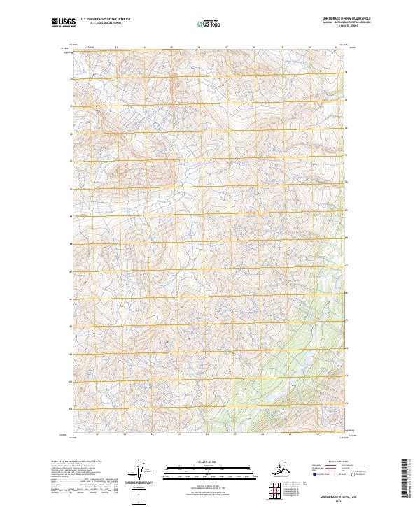 Anchorage D-4 NW topographic map thumbnail
