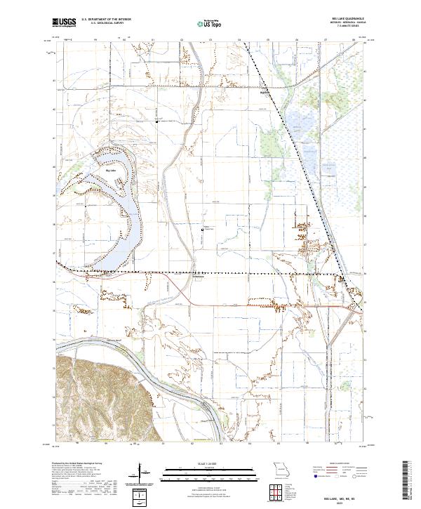 Big Lake topographic map thumbnail