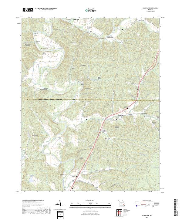 Coldwater topographic map thumbnail