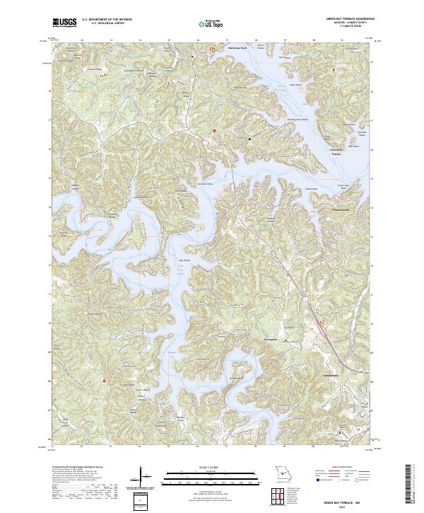 Green Bay Terrace topographic map thumbnail