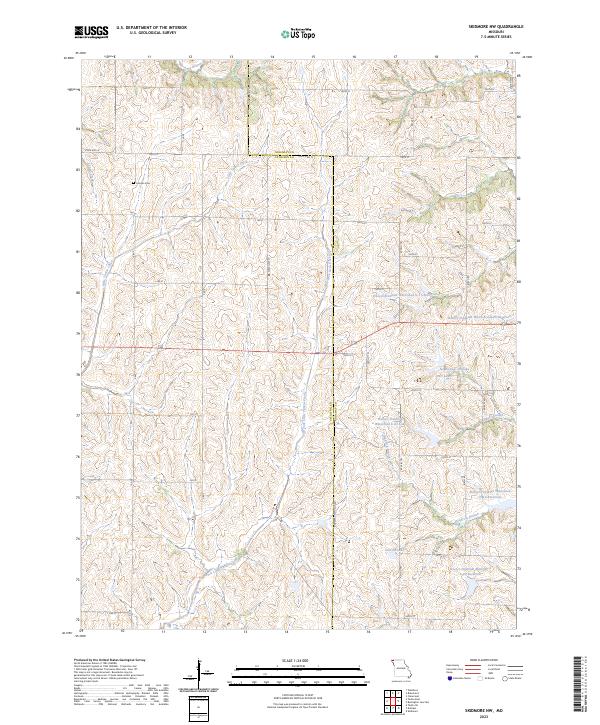 Skidmore NW 2023 topographic map thumbnail